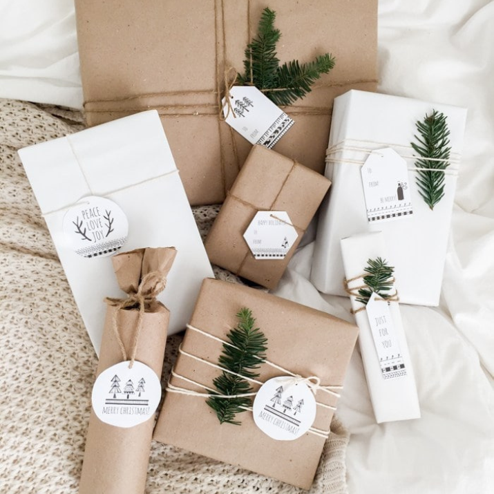 Scandinavian-Christmas-Theme-2023-gift-wrapping